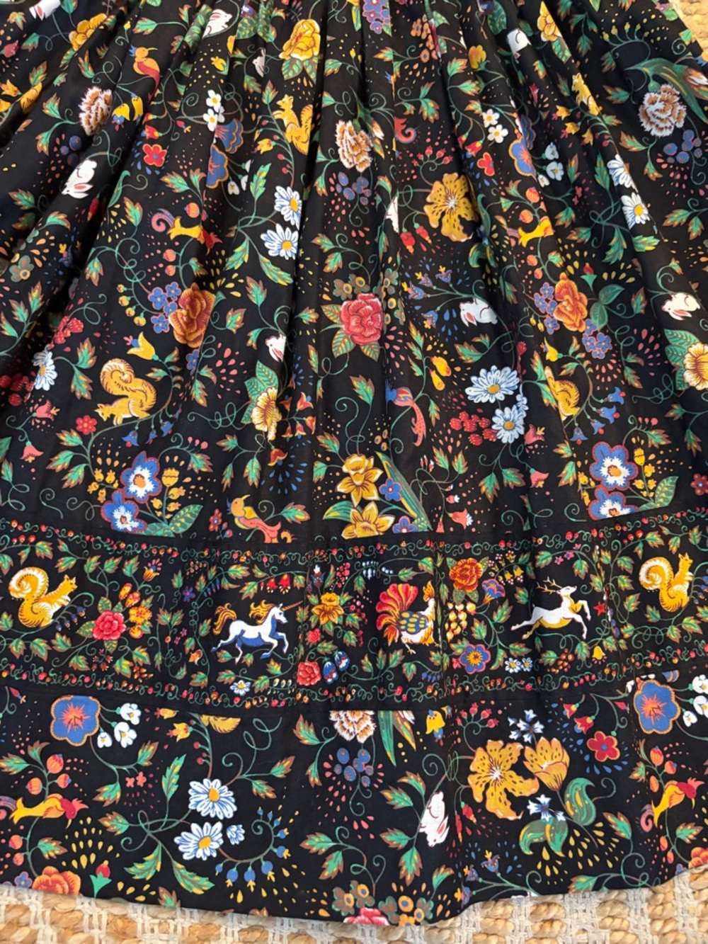 90’s Vera Bradley “Tavern on the Green” Vintage Inspired Floral Garden Motif - M - Picture 5 of 11